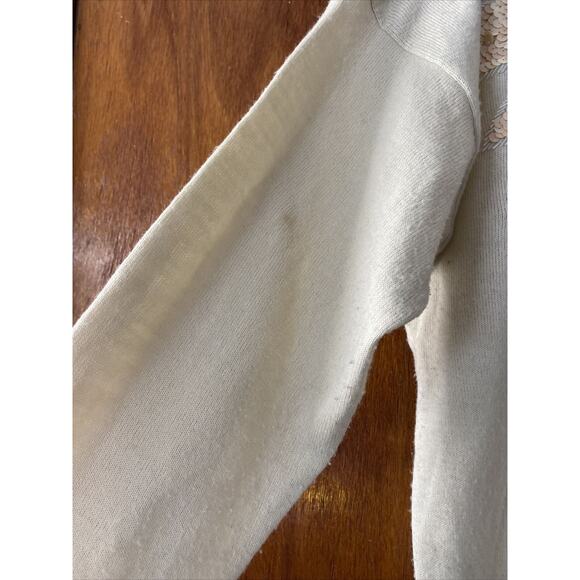 VTG Regency Collection for Joyce Large Ivory Gold Sequined Embellished Sweater - Picture 8 of 12